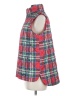 Lands' End 100% Polyester Plaid Red Vest Size M - photo 5