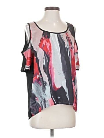 DKNY Jeans Short Sleeve Blouse (view 1)