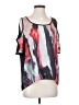 DKNY Jeans 100% Polyester Gray Short Sleeve Blouse Size XS - photo 1