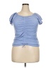 Assorted Brands Blue Short Sleeve Top Size XXL - photo 1