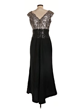 brown fairy dress Tadashi Shoji Black Sequin Tulle Mesh One Shoulder Ruched Gown Formal –  Queen City Resale