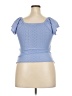 Assorted Brands Blue Short Sleeve Top Size XXL - photo 2