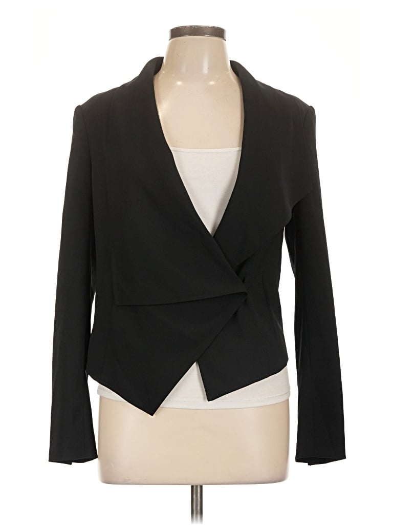 Pre-owned Caché Blazer Jacket In Black