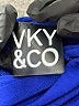 VKY & CO Solid Blue Jumpsuit Size L - photo 4