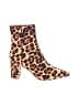 J.Crew Animal Print Brown Ankle Boots Size 8 - photo 1