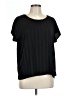 Skies Are Blue 100% Polyester Black Short Sleeve Top Size L - photo 1