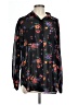 Unbranded Floral Black Long Sleeve Blouse Size L (estimated) - photo 1
