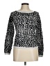 Express Animal Print Silver Pullover Sweater Size M - photo 1