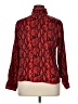 Rabbit Rose 100% Polyester Animal Print Red Long Sleeve Blouse Size XL - photo 2
