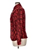 Rabbit Rose 100% Polyester Animal Print Red Long Sleeve Blouse Size XL - photo 5