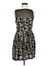 JACK 100% Rayon Floral Black Cocktail Dress Size M - photo 1