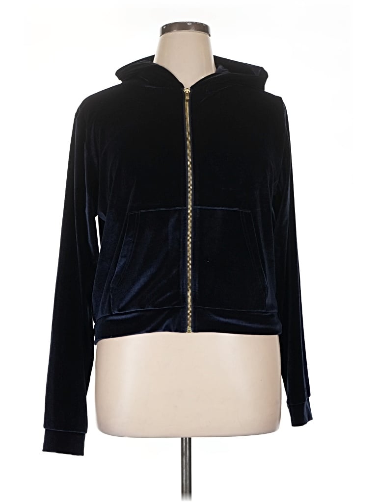 Pre-owned Fabletics Zip Up Hoodie In Blue