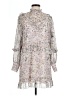 River Island 100% Polyester Paisley Gray Casual Dress Size 8 - photo 1