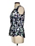 Banana Republic 100% Polyester Floral Multi Color Silver Tank Top Size XS - photo 5