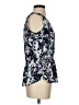Banana Republic 100% Polyester Floral Multi Color Silver Tank Top Size XS - photo 4