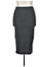 Vila Solid Gray Casual Skirt Size XXL - photo 1