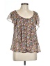 Soprano 100% Polyester Brown Short Sleeve T-Shirt Size L - photo 1