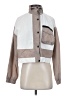 Missguided 100% Polyamide Color Block Tan Ivory Jacket Size 2 - photo 1
