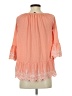 Fever Orange 3/4 Sleeve Blouse Size S - photo 2