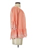 Fever Orange 3/4 Sleeve Blouse Size S - photo 4