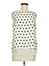 Rose + Olive 100% Polyester Ivory Sleeveless Blouse Size M - photo 1