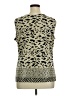Rafael 100% Polyester Animal Print Gold Sleeveless Blouse Size XL - photo 2