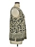 Rafael 100% Polyester Animal Print Gold Sleeveless Blouse Size XL - photo 4