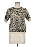 Jason Wu Animal Print Tan Pullover Sweater Size M - photo 1