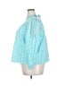 J.Crew 100% Cotton Blue 3/4 Sleeve Blouse Size 3X - photo 5