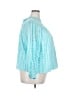 J.Crew 100% Cotton Blue 3/4 Sleeve Blouse Size 3X - photo 4