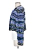 Niteline 100% Silk Print Blue Silk Blazer Size S - photo 5