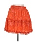 1.State Paisley Orange Casual Skirt Size M - photo 2