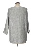Lou & Grey Metallic Silver Pullover Sweater Size L - photo 2