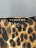 Express 100% Polyester Animal Print Brown Cocktail Dress Size S - photo 7