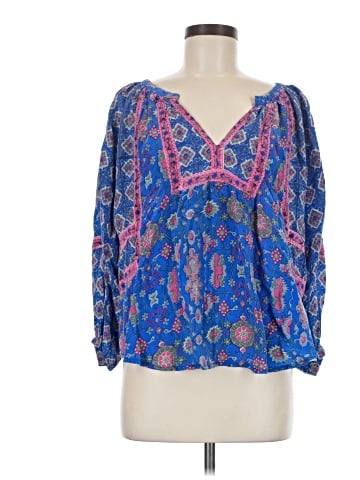 Tolani 3/4 Sleeve Silk Top (view 1)