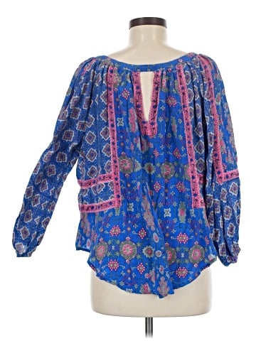 Tolani 3/4 Sleeve Silk Top (view 2)