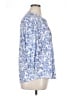 Assorted Brands Floral Blue 3/4 Sleeve Blouse Size XL - photo 4