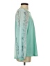 White Birch Teal Long Sleeve Blouse Size S - photo 4