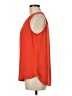 Pleione 100% Polyester Orange Sleeveless Blouse Size M - photo 5