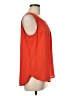 Pleione 100% Polyester Orange Sleeveless Blouse Size M - photo 4
