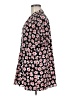 CAbi 100% Polyester Floral Black Short Sleeve Blouse Size M - photo 5