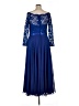 Assorted Brands 100% Polyester Blue Cocktail Dress Size 3X - photo 2