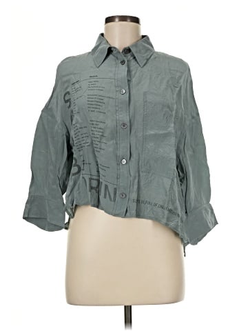 Demoo Parkchoonmoo 3/4 Sleeve Button-Down Shirt (view 1)