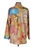 Unbranded 100% Polyester Print Tan 3/4 Sleeve Blouse Size S - photo 2