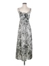 Express 100% Polyester Print Silver Casual Dress Size S - photo 1