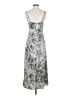 Express 100% Polyester Print Silver Casual Dress Size S - photo 2
