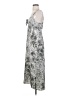 Express 100% Polyester Print Silver Casual Dress Size S - photo 5