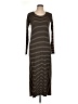 Peruvian Connection Stripes Brown Black Casual Dress Size L (estimated) - photo 1