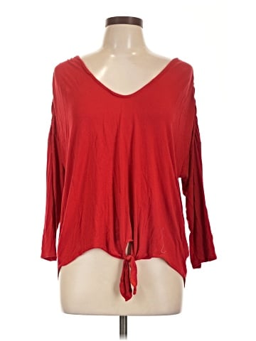 Bordeaux 3/4 Sleeve Top (view 1)