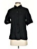 Banana Republic 100% Linen Black Short Sleeve Blouse Size XXS - photo 1